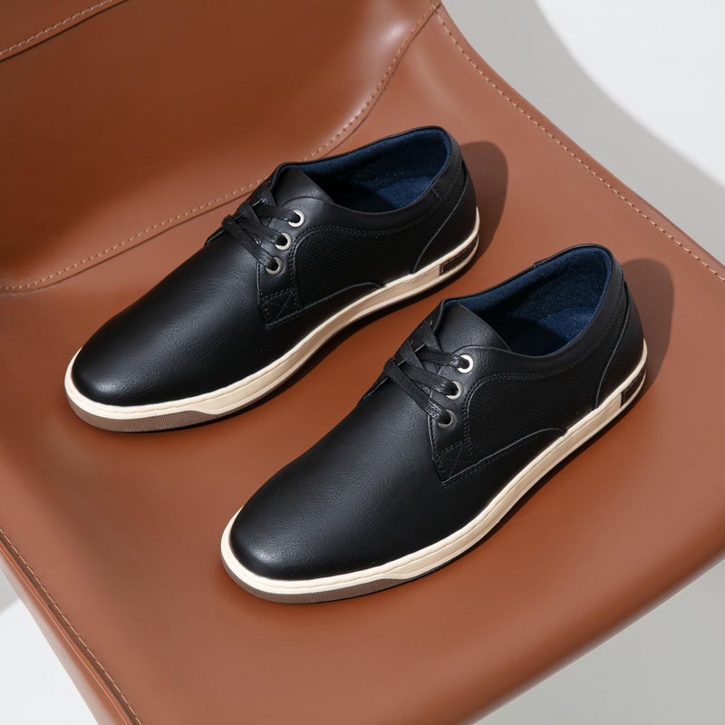 Vostey Men's Fashion Sneakers Black Simple Leisure Style Casual Shoes(B81Q11 Black 13) - Image 5